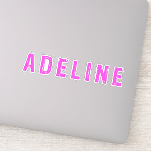 Adesivo Adeline nome pessoal
