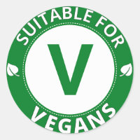 Adequado para Vegans Sticker
