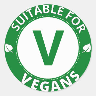 Adesivo Adequado para Vegans Sticker