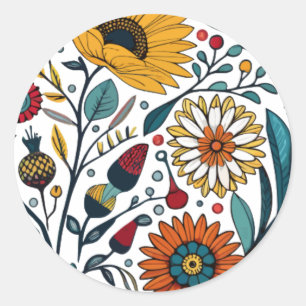 Adesivo adesivo: Dazzling Daisy Delight: Uma Moda Floral