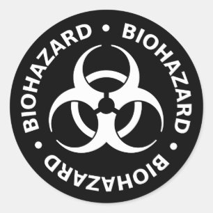 Adesivo &Adesivo de advertências de perigo biológico