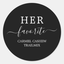 Adesivo "Adesivo de Caixa de Boas-Vindas - Favorita dela"