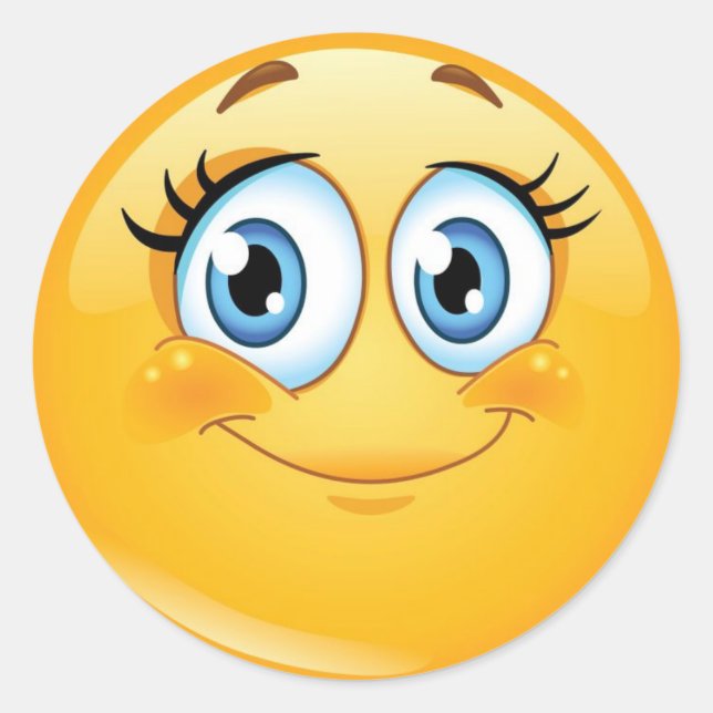 Adesivo Adesivo/Emoticons redondos clássicos (Frente)