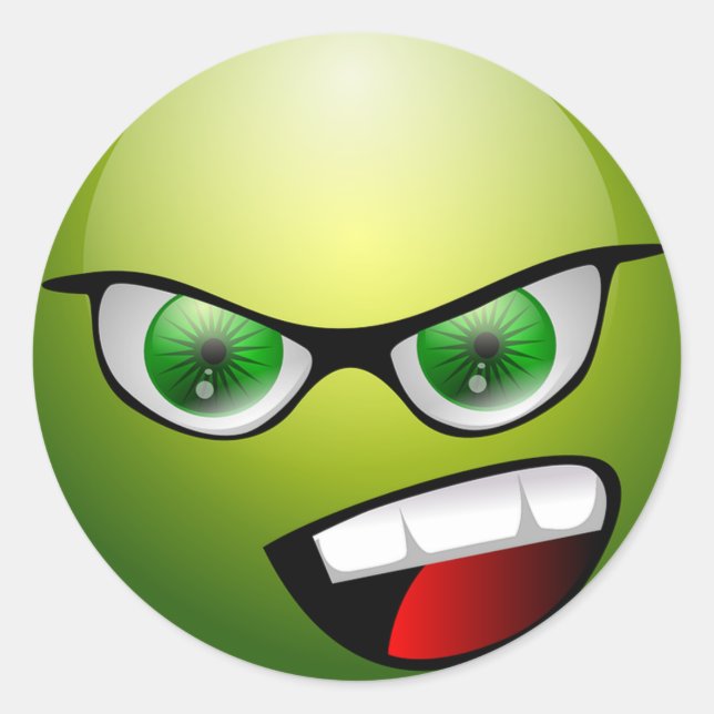 Adesivo Adesivo/Emoticons redondos clássicos (Frente)