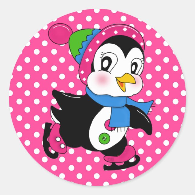 Adesivo Adesivo/pinguim e Bolinhas (Frente)