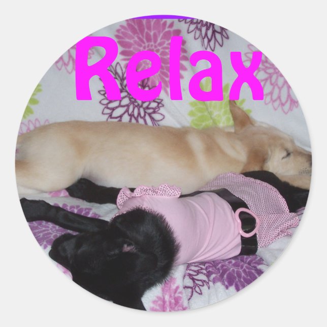 Adesivo adesivo, relaxe (Frente)