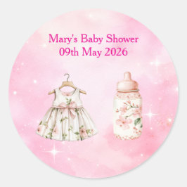 Adesivo Adesivos-Chinoiserie Rosa para Baby Shower