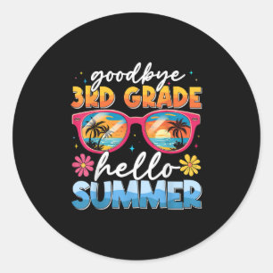 Adesivo Adeus, 3º ano, Formando de Verão, Dia passado