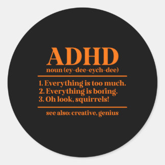 Adesivo Adhd Definition Adhd Awarness Month Adhd Warrior