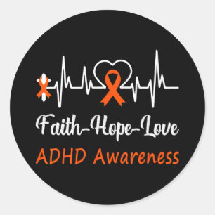 Adesivo Adhd Sensibence Heartbeat Christian Cross Faith Sa