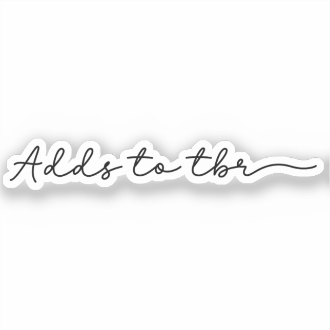 Adesivo Adiciona ao TBR (Frente)