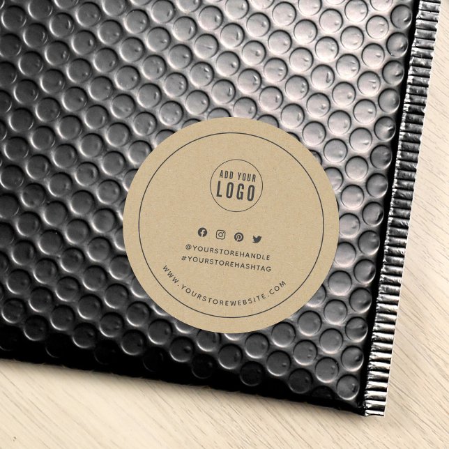 Adesivo Adicionar Cinza de logotipo Fronteira de mídia soc (Criador carregado)