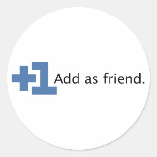 Adesivo Adicionar como Amigo - Mais Um