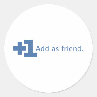 Adesivo Adicionar como amigo - mais um (azul)