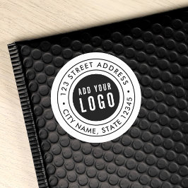 Adesivo Adicionar logotipo ao redor do endereço de devoluç