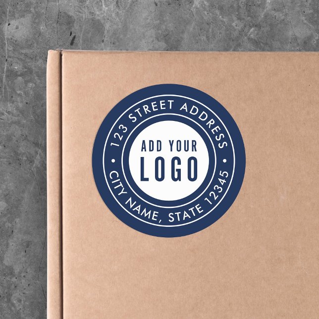 Adesivo Adicionar logotipo Borda Dupla - Endereço de devol (Criador carregado)