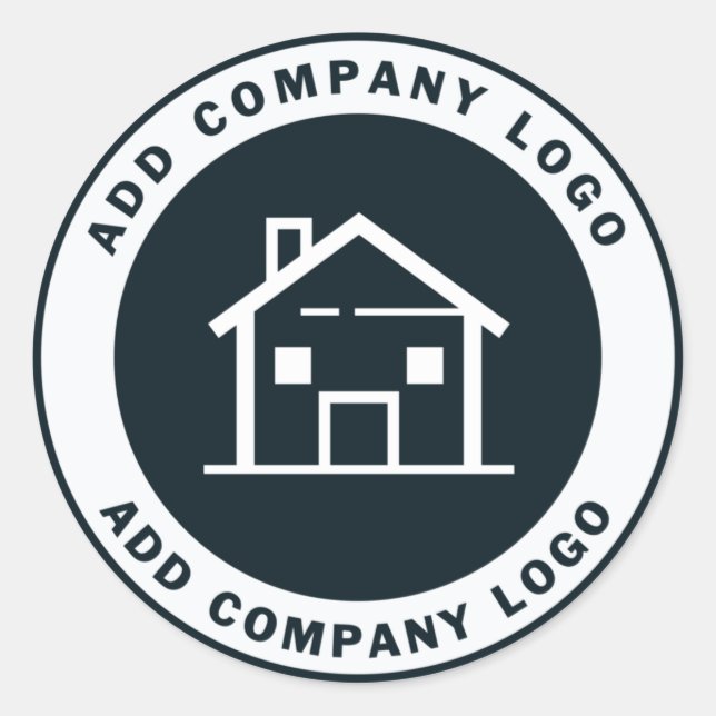 Adesivo Adicionar logotipo de empresa personalizado (Frente)