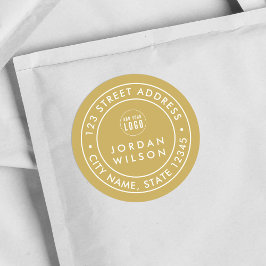 Adesivo Adicionar Logotipo Roteiro de Borda Dupla Personal