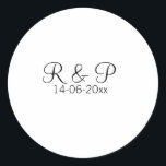 Adesivo Adicionar nome de casal monograma adicionar data a<br><div class="desc">Para amantes como nós</div>
