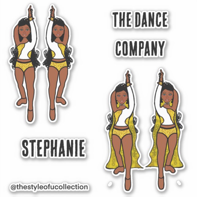 Adesivo Adicionar Nomes Maiorette / Dancer Stickers Red Sp (Frente)