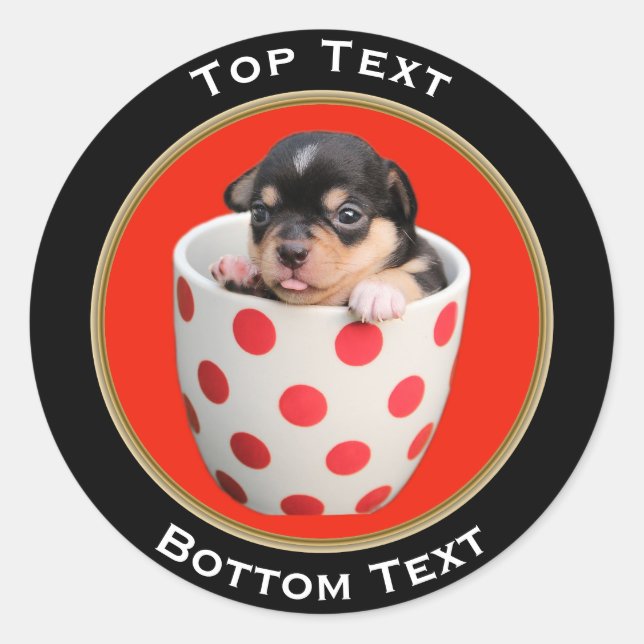 Adesivo Adicionar sua foto e texto personalizado (Frente)