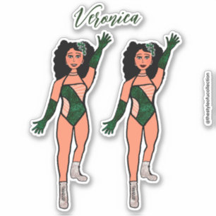 Adesivo Adicionar um nome Dancer Sticker Forest & Diamante