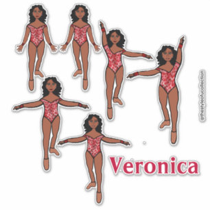 Adesivo Adicionar um nome Dancer Sticker Red Animal A