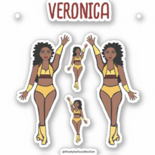 Adesivo Adicionar um nome Dancer Stickers Dourado / Cherry