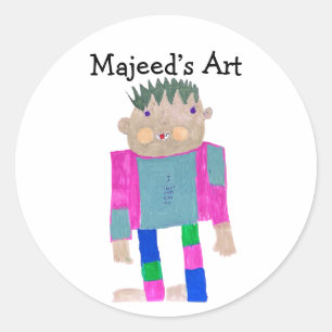 Adesivo Adicione a Arte do seu Filho a isso
