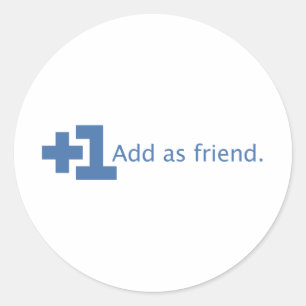 Adesivo Adicione como o amigo - mais um (o azul)