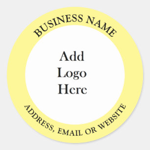 Adesivo Adicione o logotipo, nome e site da sua empresa ou