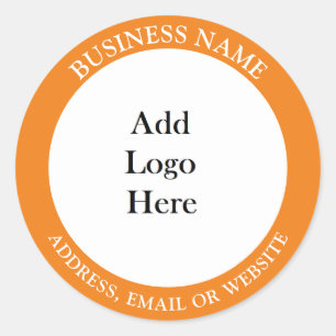 Adesivo Adicione o logotipo, nome e site da sua empresa ou