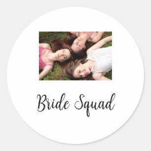 Adesivo Adicione o seu nome de foto: bridesmaid squad brid