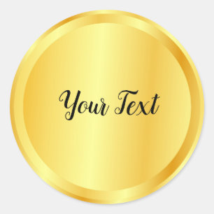 Adesivo Adicione o seu texto Modelo Falso Dourado Glamour 