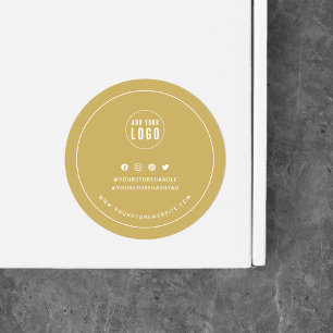 Adesivo Adicione seu logotipo Cor personalizada Marca de m