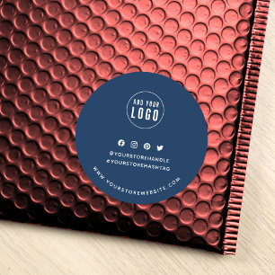 Adesivo Adicione seu logotipo Mídia social Marca de cores
