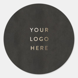 Adesivo Adicione seu logotipo Quadro preto simples moderno