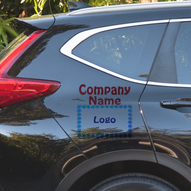Adesivo adicione seu negócio Custom-Cut Vinyl Sticker (Lado do carro)