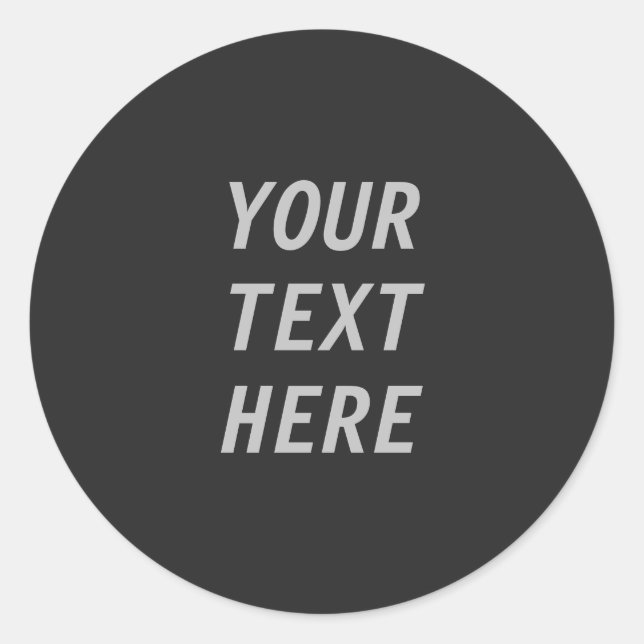 Adesivo Adicione Seu Próprio Texto  (Frente)