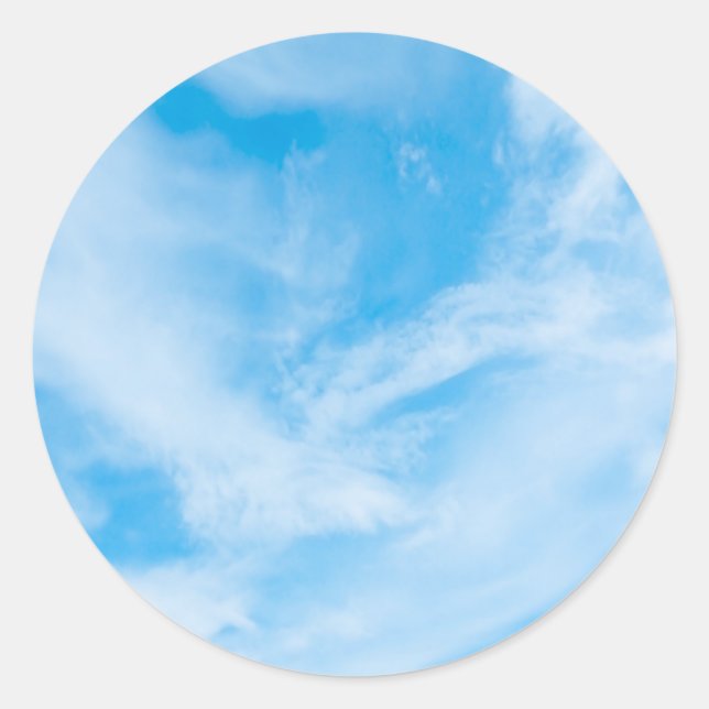 Adesivo Adicione Seu Texto Modelo em Branco Céu Azul Nuven (Frente)