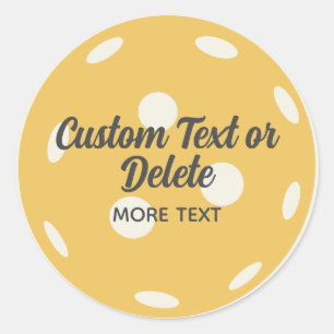 Adesivo Adicione Seu Texto Personalizado à Pickleball Lara