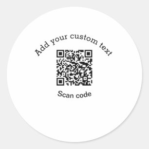Adesivo Adicione seu texto personalizado código de barras