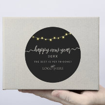 Adicione seus anos novos comerciais com logotipos