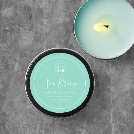 Adesivo Adicione sua borda branca do logotipo Cor editável