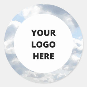 Adesivo Adicione Sua Nuvem De Logotipo