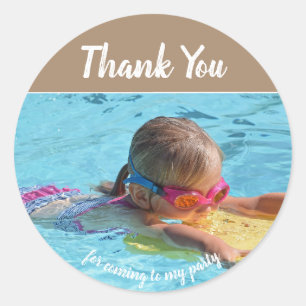 Adesivo Adicione Sua Própria Foto Aniversário Obrigado Sti