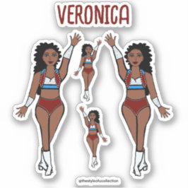 Adesivo Adicione um nome Dancer Stickers Cherry / Light Bl