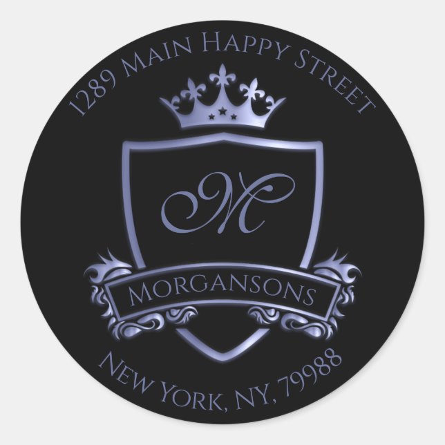 Adesivo Adicione um toque de realce real com MonogramaAddr (Frente)