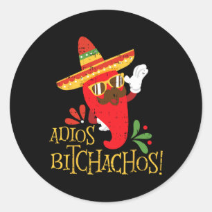 Adesivo Adios Achos Cinco De Mayo Peppers Mexicanos