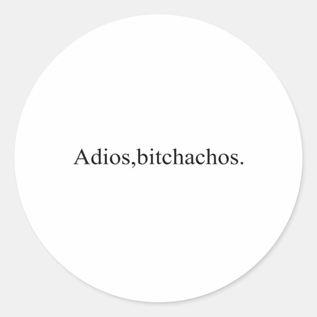 Adesivo Adios Achos Funny Cinco de Mayo (Frente)